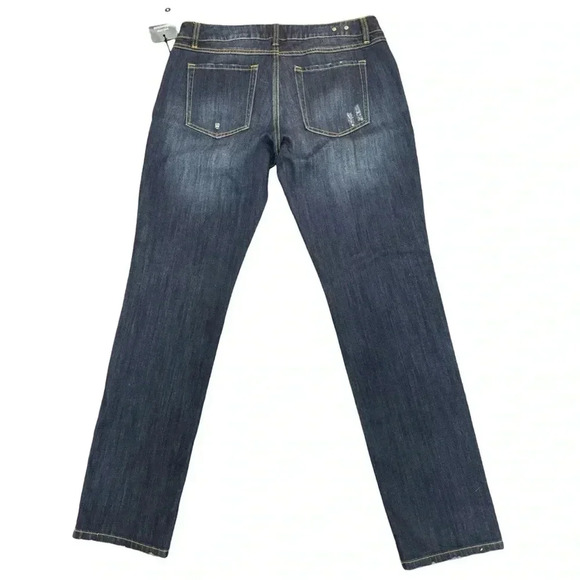 Cabi Distressed Slim Boyfriend Jeans size 8 - Picture 2 of 3